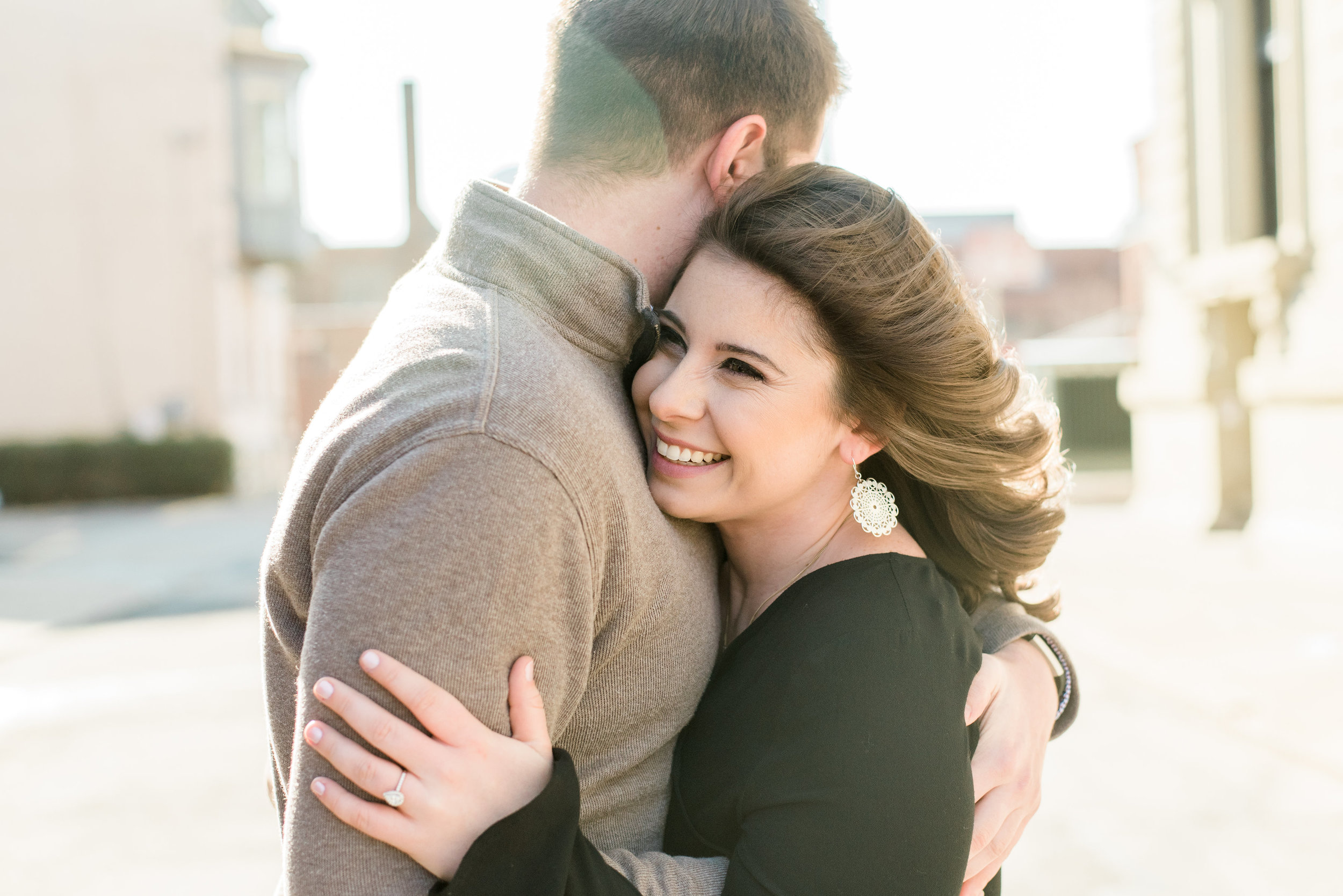 Jenna + Matt: A Downtown Cincinnati + Ault Park Engagement Session